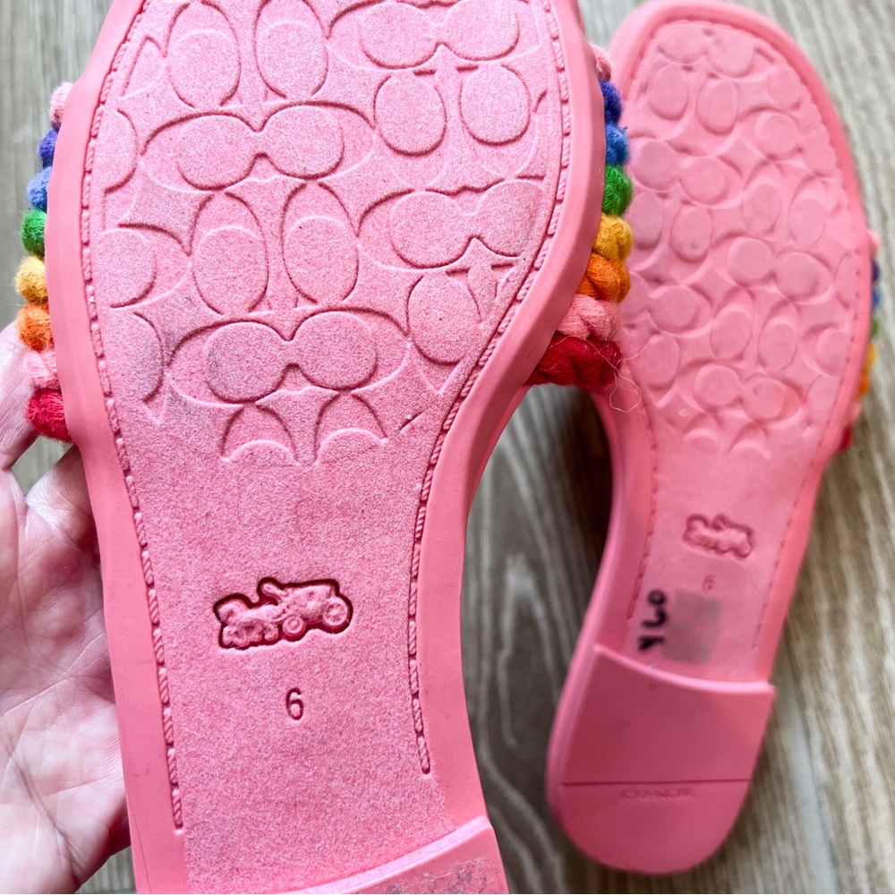 Coach Multicolor Slide Sandals - Picture 6 of 6